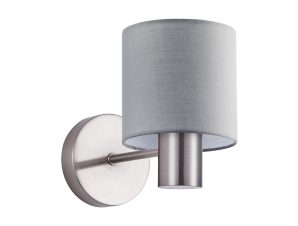 Απλίκα Τοίχου Homelighting 77-8300 Nickel/Grey