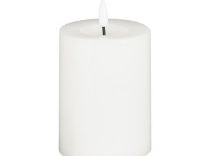 Διακοσμητικό Φωτιστικό Κερί Led (Φ7.5×10) Edelman Mica White 1134694